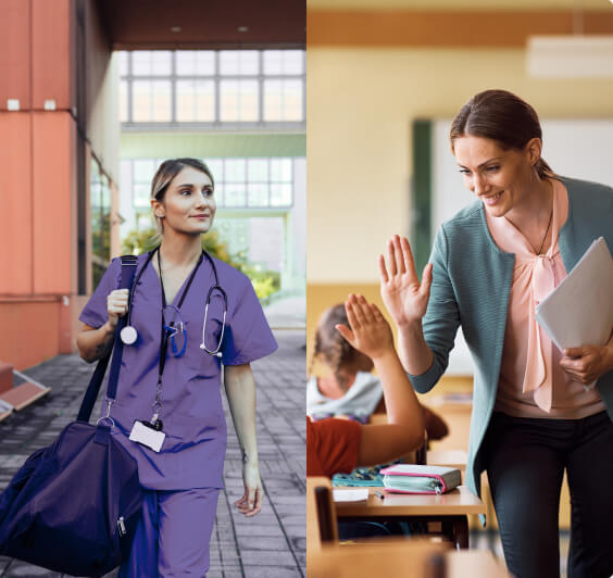 Happy and Productive Healthcare and Education Providers
